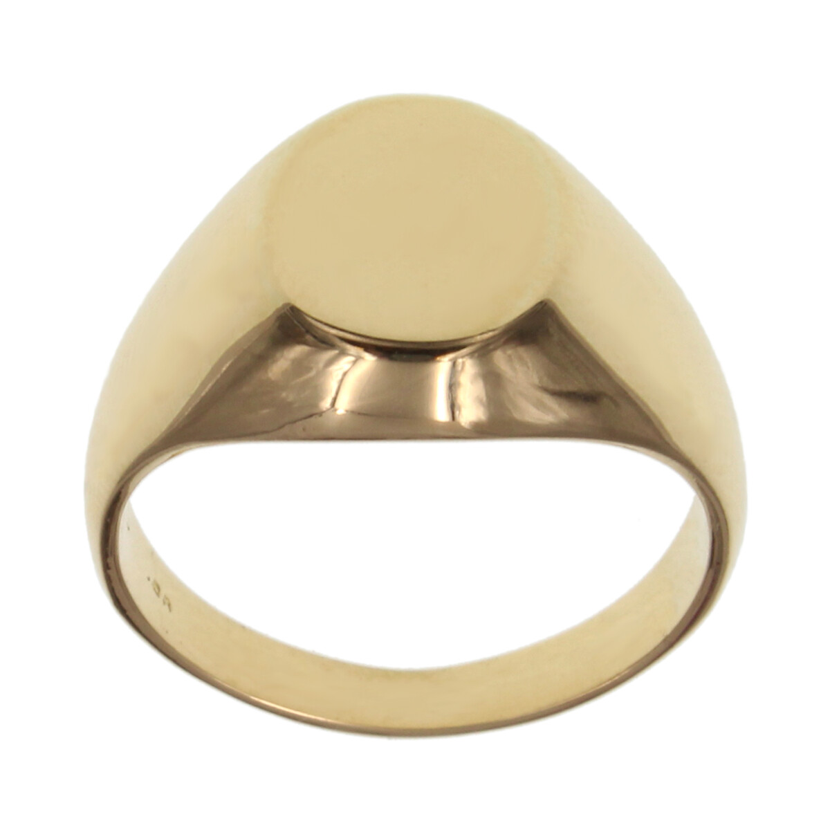 Anillo Sello de oro amarillo 18k. encamisado, incluye grabado 