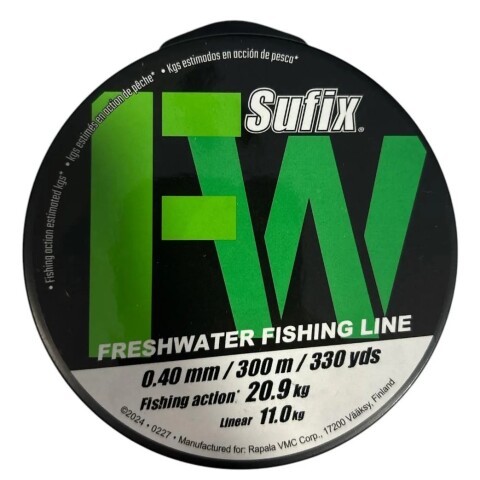 Tanza Sufix Mono Fresh Bobina De 300 Metros Medida 0.40mm