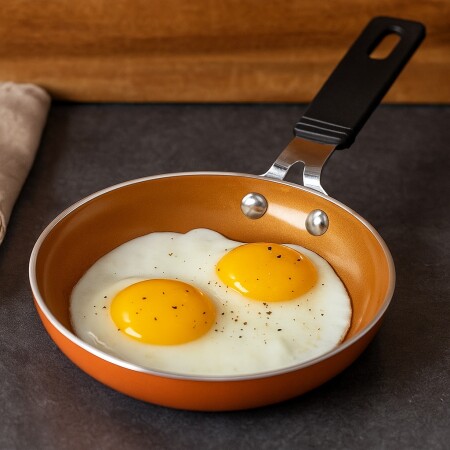 SARTEN ANTIADHERENTE CUORI CHEF 14CM DORADO