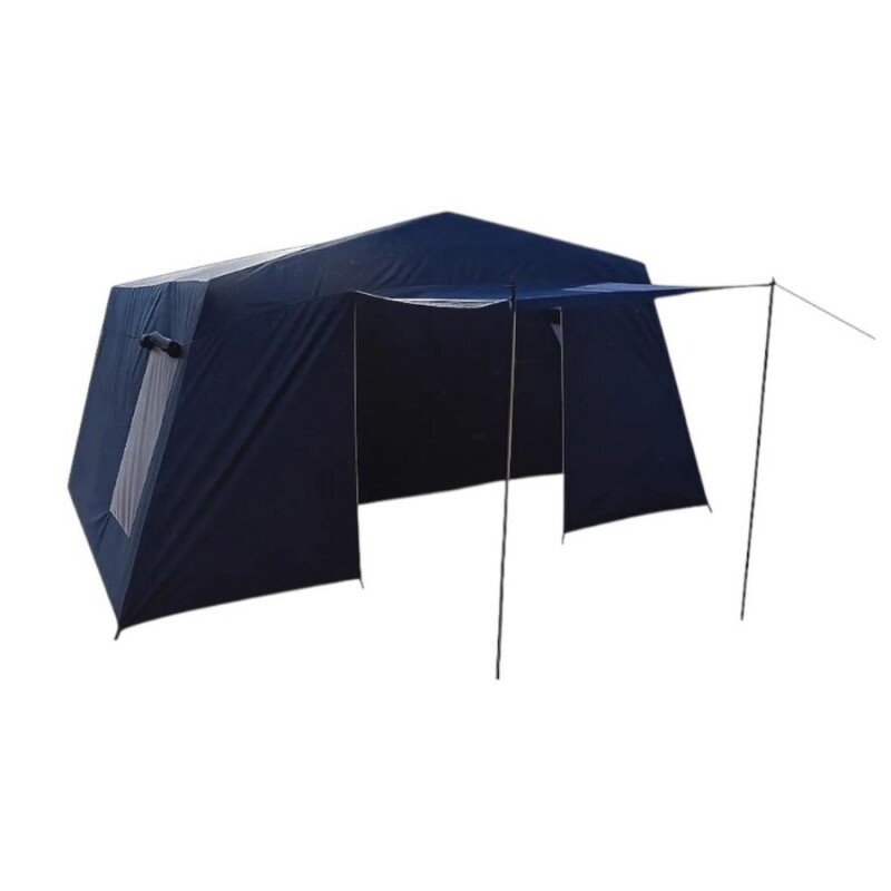 Carpa Europa Tent 8 Personas Con Avance Impermeable 3000mm Familiar Camping azul