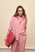 CAMISA SAUZAL STRIPED Rojo