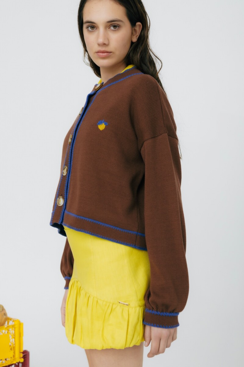 CARDIGAN TERRO LIMA Chocolate