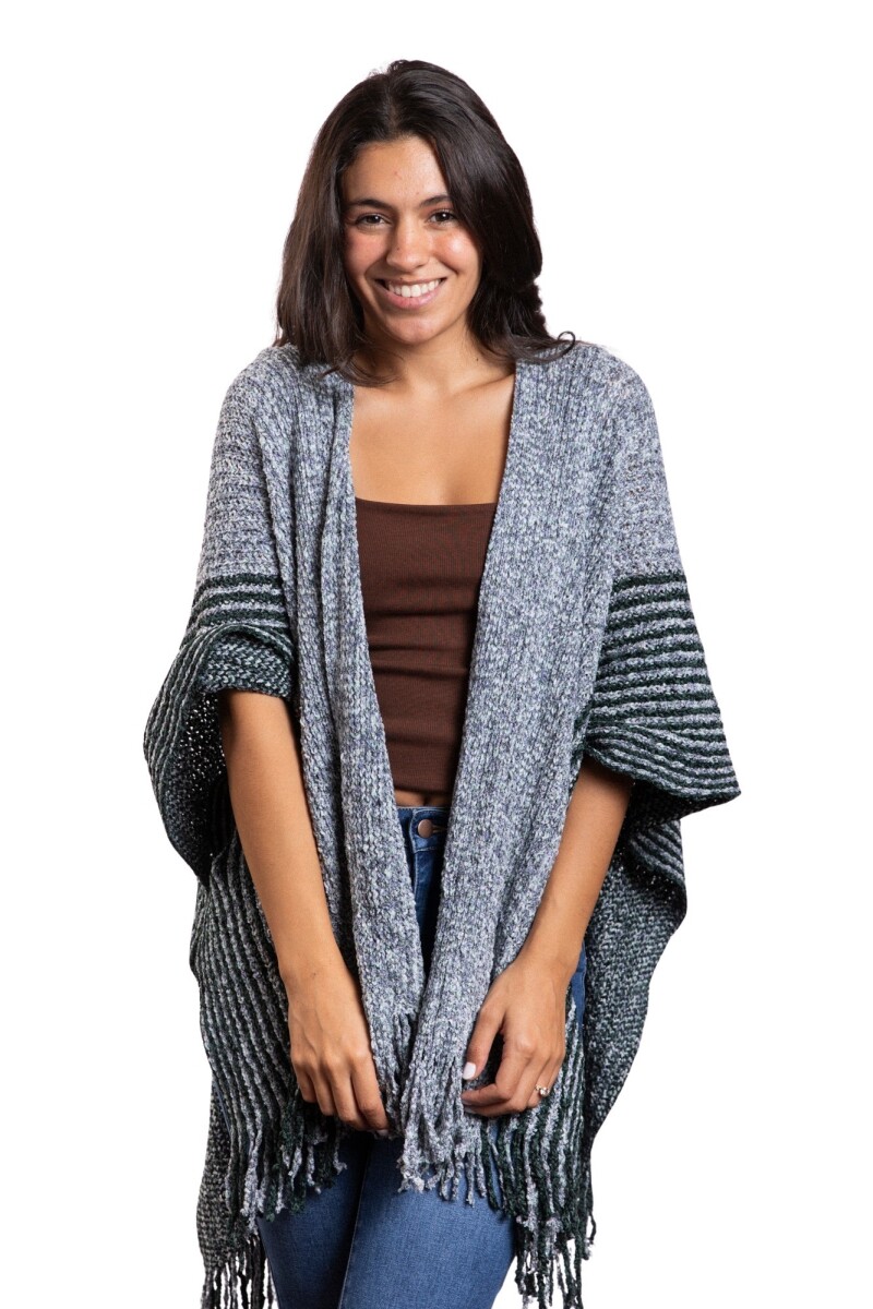 CHERRY RUANA - GREY 