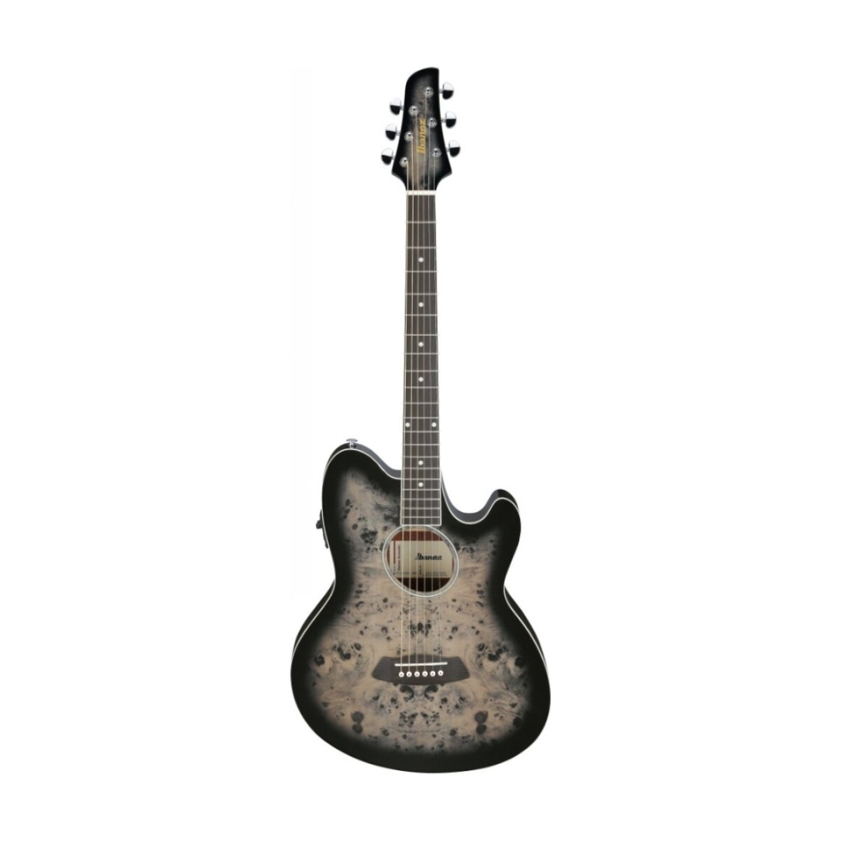 Guitarra Electro Acustica Ibanez Tcy10pa-bkb Transparent Brown Black Burst High Gloss 
