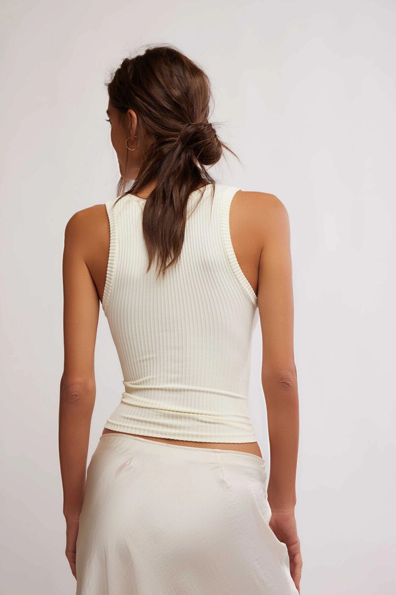 MUSCULOSA SEAMLESS CLEAN SLATE Natural
