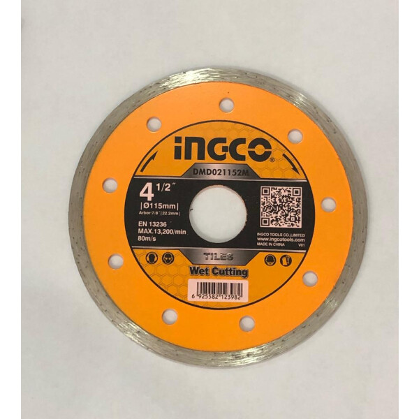 DISCO CONTINUO TURBO CERAMICA 4 1/2 X 22.2MM INGCO DMD021152M UNIDAD DISCO CONTINUO TURBO CERAMICA 4 1/2 X 22.2MM INGCO DMD021152M UNIDAD