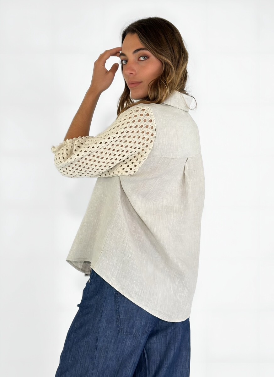 CAMISA ISABELA - BEIGE 