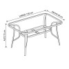 JGO MESA NEGRO P/JARDIN 7PZAS Unica