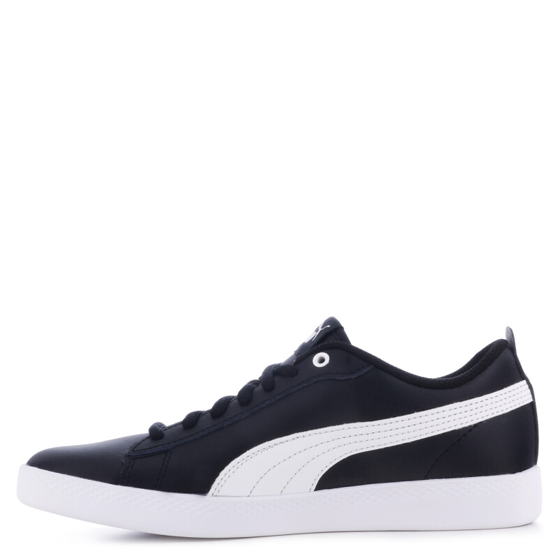 Championes de Mujer Puma Smash V2 Leather Negro - Blanco