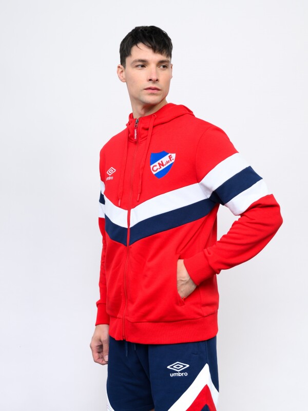 CAMPERA CREW Nacional Hombre Rojo, Azul Marino, Blanco