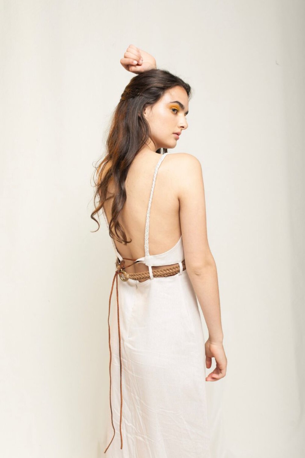 Vestido Talabartero Casual Beige
