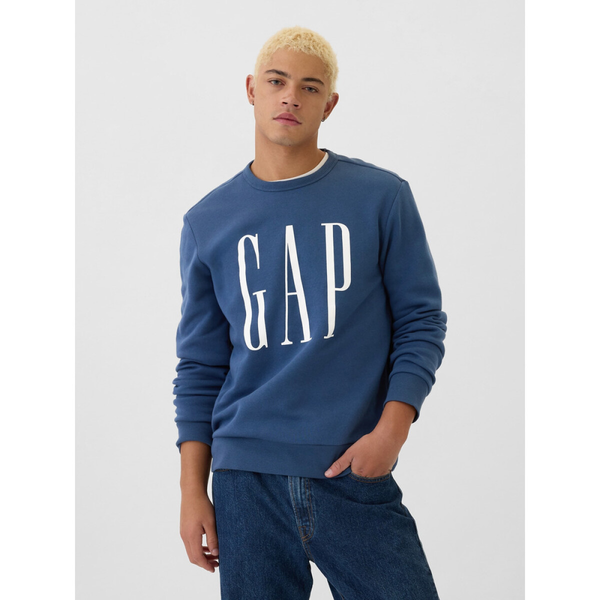 V-LW DB FLEECE - BLUE SHADE 