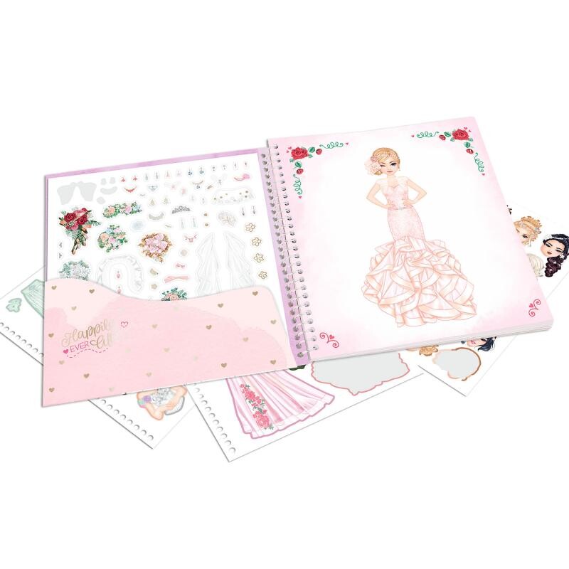 Libro con stickers Top Model - Dress me up Wedding