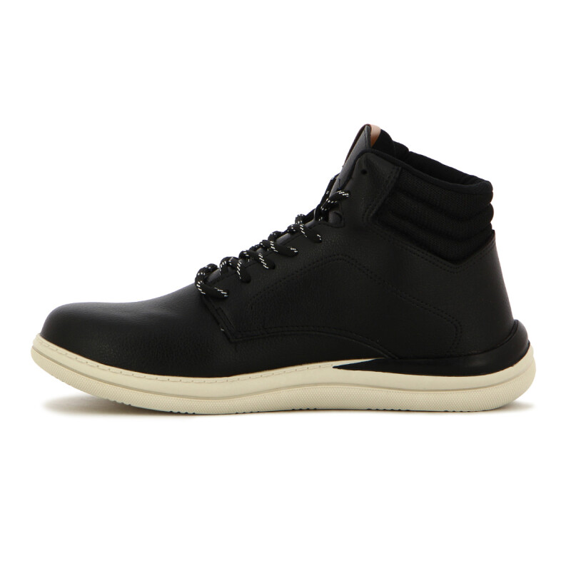 Br Sport Botin Casual Acordonado Negro-negro