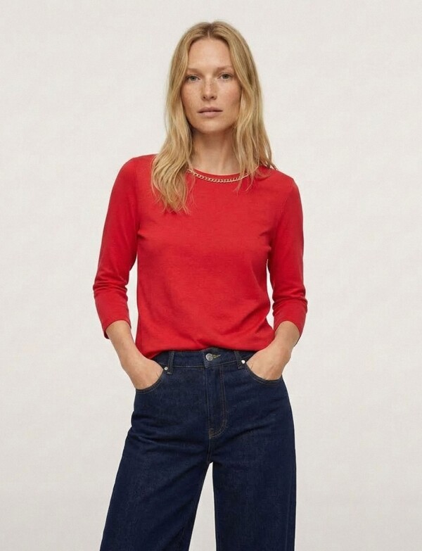 Remera Modal Det Met ROJO