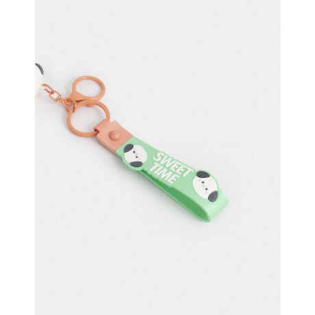 Llavero Y Charm Perrito Helado Combinacion Multicolor