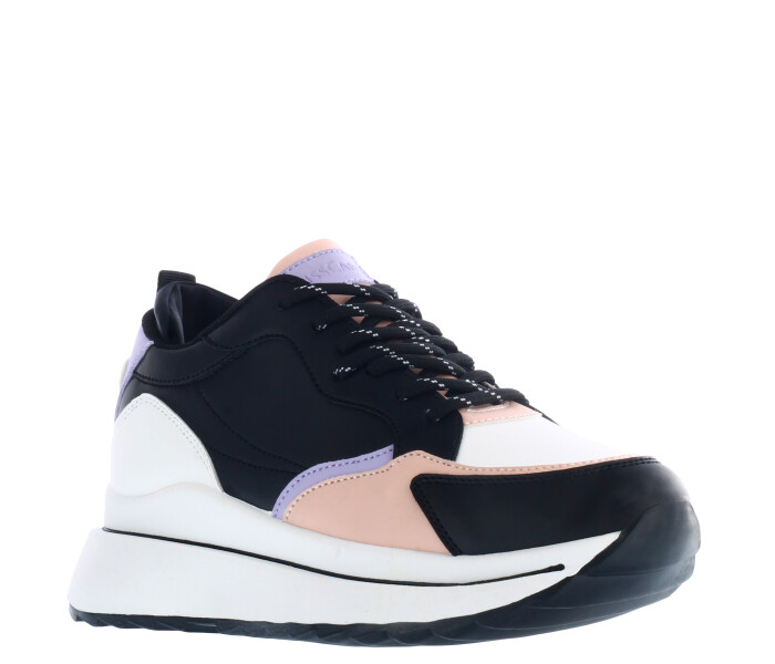 Deportivo DOT con materiales combinados Black