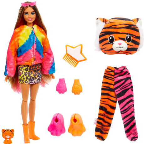 Muñeca Barbie Cutie Reveal Con Disfraz + Accesorios Barbie Tigre
