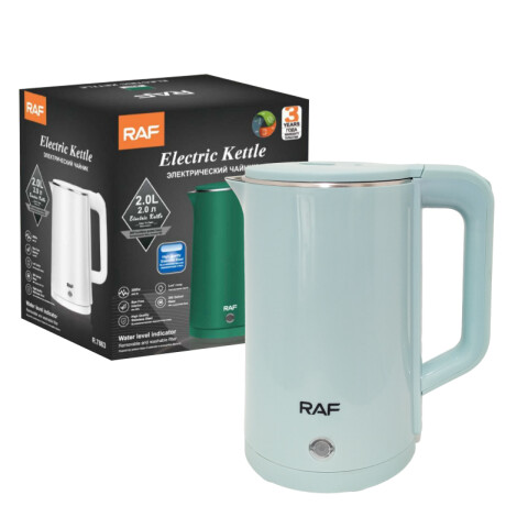 Jarra Eléctrica de Acero Inoxidable Revestido 2 L - RAF - R7863 Verde Agua