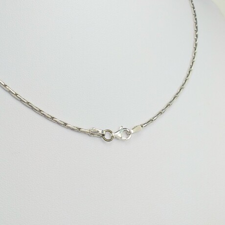 Gargantilla de plata 925 con detalles de doublé en oro 18ktes, 45 cm. Gargantilla de plata 925 con detalles de doublé en oro 18ktes, 45 cm.