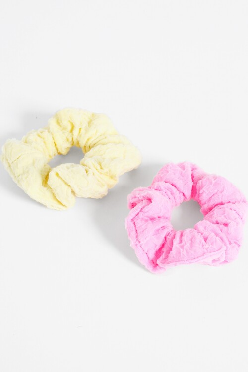 Scrunchies set de tela multicolor