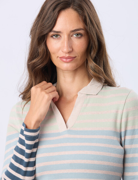 REMERA POLO DE ALGODÓN Beige