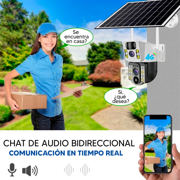 Cámara De Seguridad Solar Inalámbrica Para Exteriores Xion Xi-cctv82s CAMARA SMART WIFI XION CCTV82S SOLAR