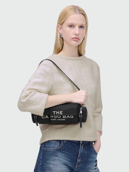 THE CARGO CANVAS SHOULDER BAG Negro