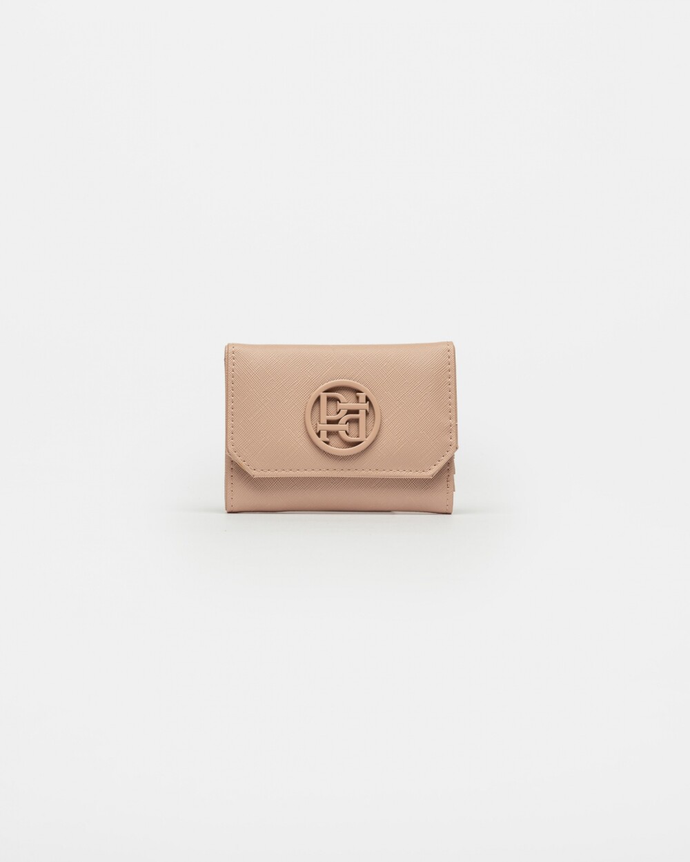 Billetera P&P En Efecto Cuero Saffiano Rose