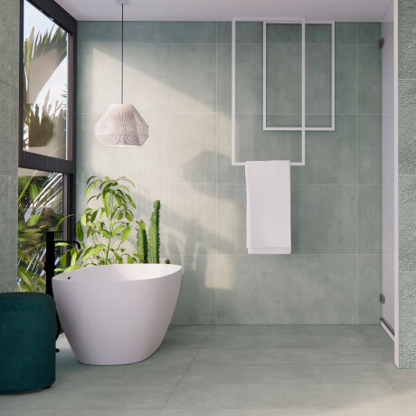 PORCELANATO PISOS Y PARED DE 60X120 VERDE CLARO MATE RECTIFICADO SERIE BERCY PRISSMACER GAMAS DE VERDE