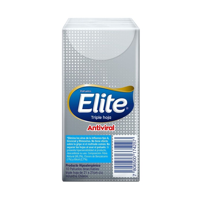 ELITE CARILINA ANTIVIRAL TRIPLE HOJA PAQ única