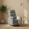 Poltrona Reclinable Giratoria Mecedora Rocking Gris Poltrona Reclinable Giratoria Mecedora Rocking Gris
