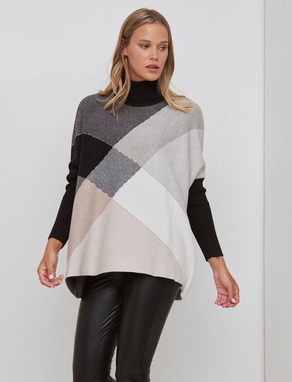 Polera Oversize GRIS/MULTI