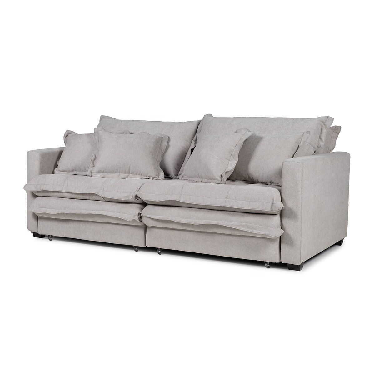 Sofá Cama Winter - Tela Microfibra - 12074 (Gris) 