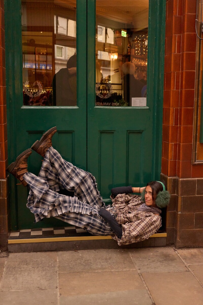 Cuadrillé Dancing Queen Pants Azul / Crudo