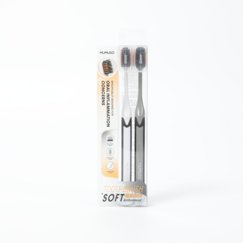CEPILLOS DE DIENTES ANTIBACTERIANOS SUAVES (2 UNIDADES) CEPILLOS DE DIENTES ANTIBACTERIANOS SUAVES (2 UNIDADES)