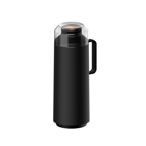Termo ppl negro 1 lt. con ampolla de vidrio EXATA TF1495