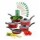 Set Cocina Antiadherente 17P c/Juego Batería Brinox + Menage Verde Oscuro