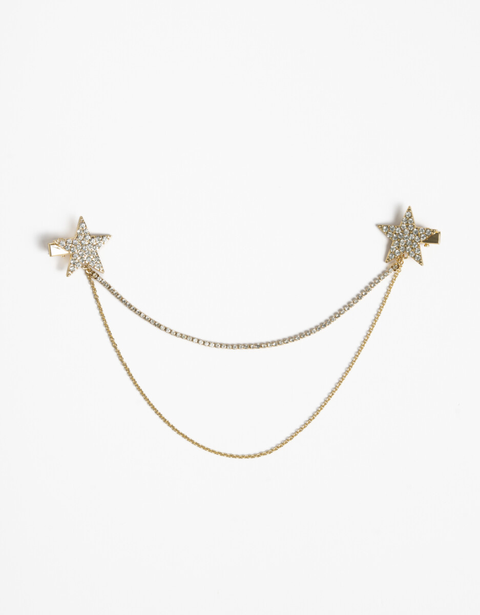 Set De Horquillas Con Cadena 