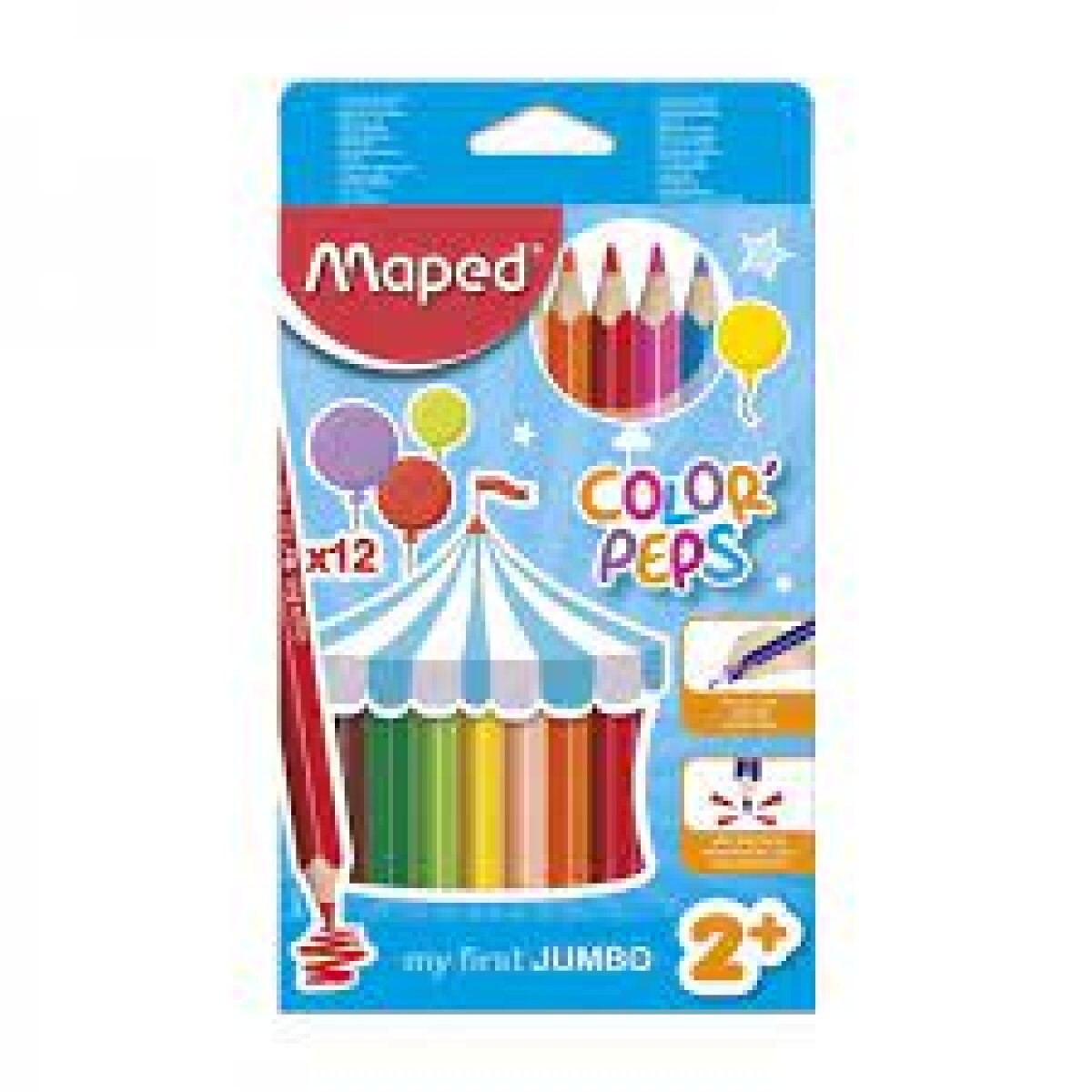 Colores Jumbo Maped Colorpeps X 12 Und 