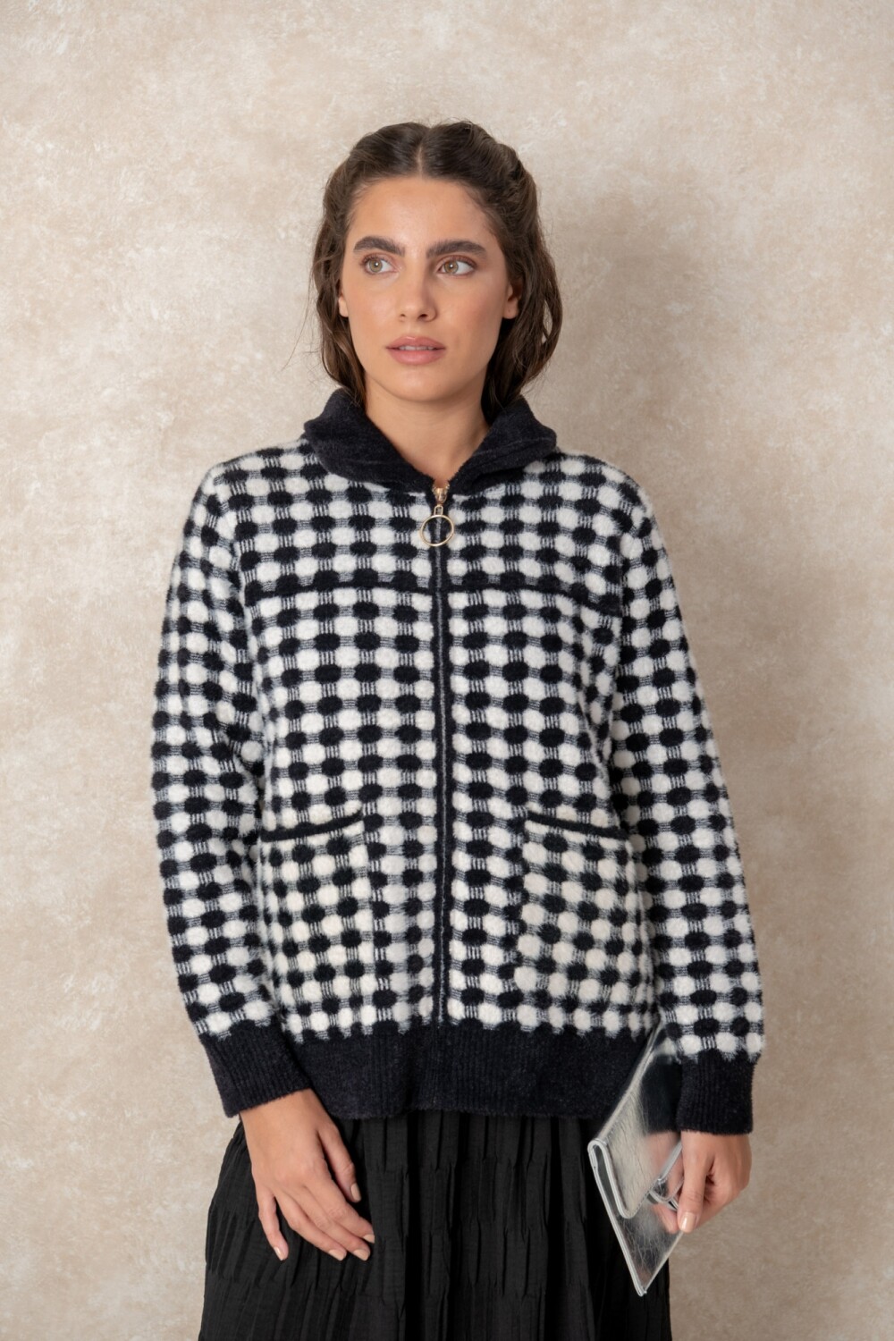CHAQUETA NORIANNA Blanco y Negro