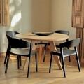 Mesa de comedor Gueridon 120 cm Negro
