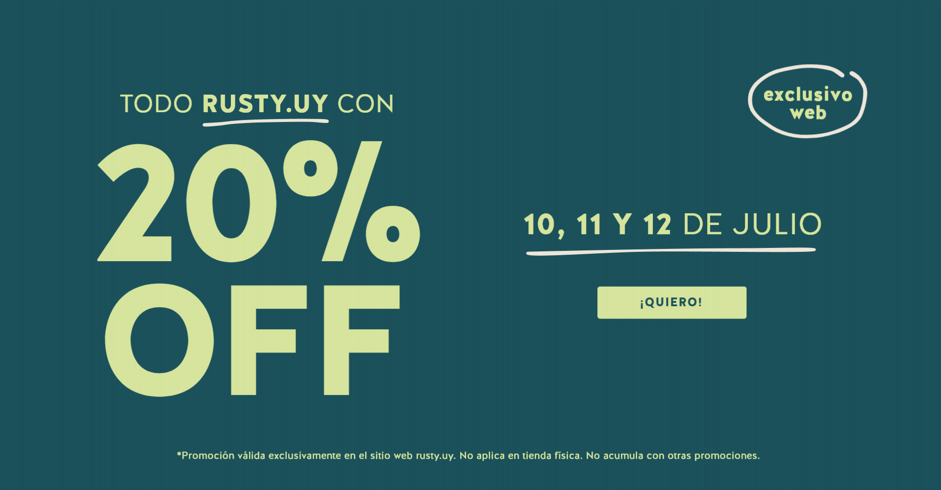 20 off en todo