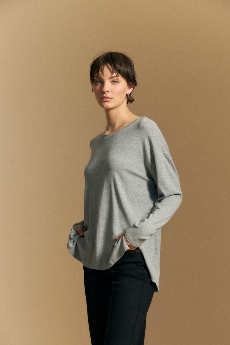 REMERA GRIFFIN Gris Melange