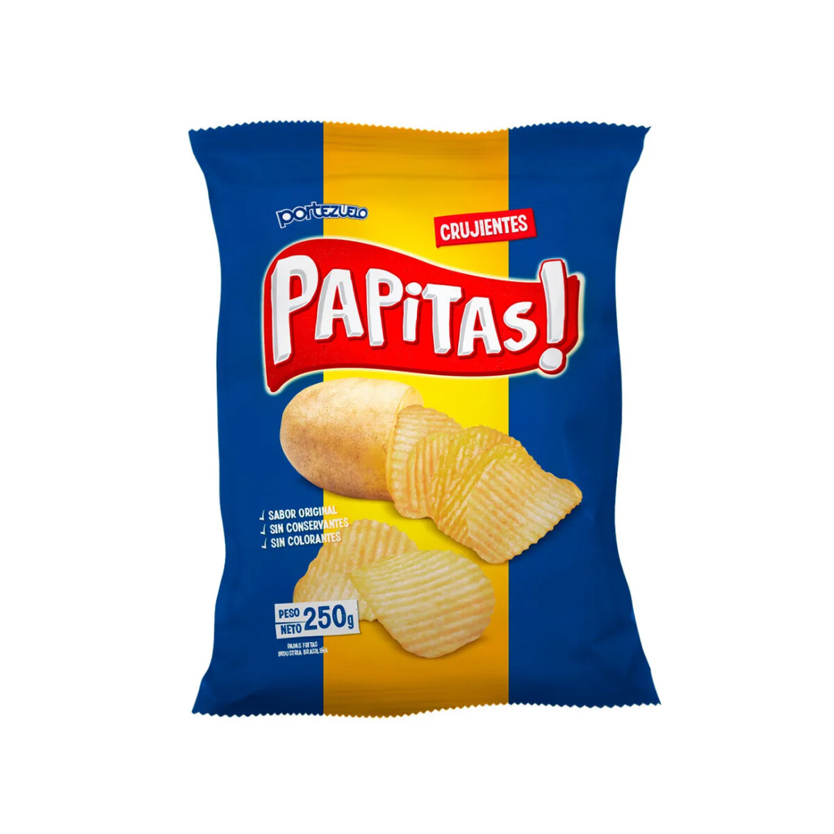 Papas Portezuelo Onduladas 250 grs 