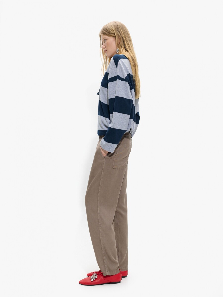 Pantalón Liso 100% Lyocell caqui