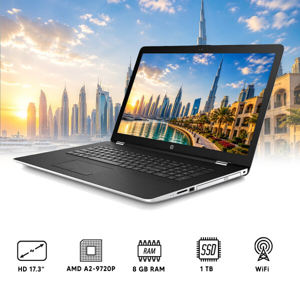 Notebook Hp Ak0 Amd A12 8gb Ram 1tb Ssd 17.3" NOTEBOOK RFPL HP AK0 A12/8/1/17.3