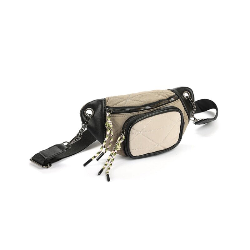 Riñonera Canva Moore capitoneada Khaki