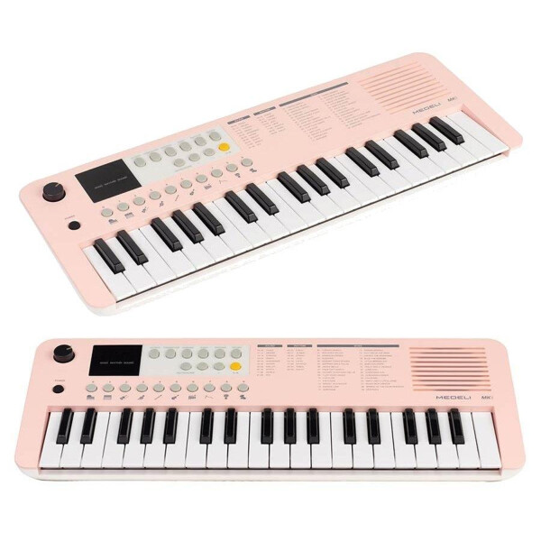 Organo Musical Infantil Medeli 37 Teclas Portátil Mk1 ROSADO