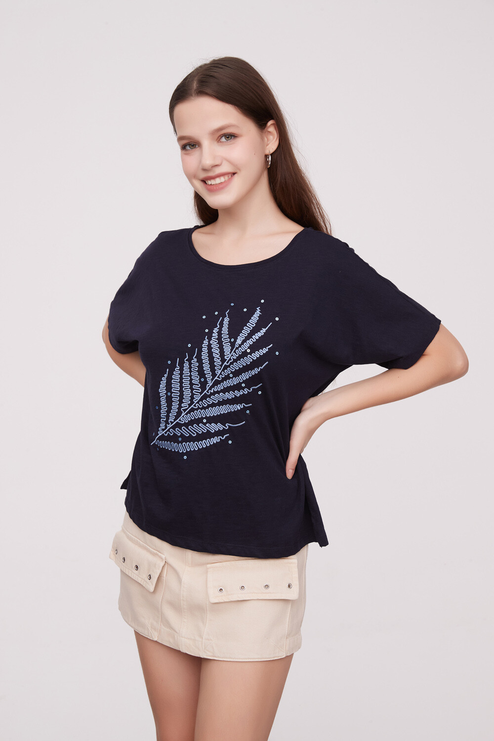 Remera Navy Estampado 2